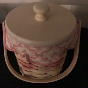 Longaberger Breast Cancer Horizon of Hope Whitewashed Basket Set 2002